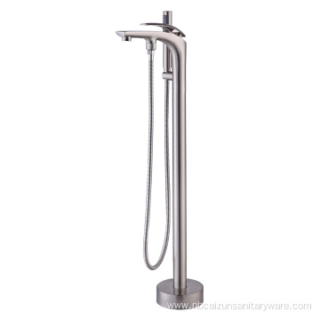 Freestanding Bathtub Faucet in Brushed Nickel